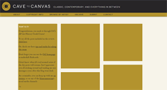 Desktop Screenshot of cavetocanvas.com